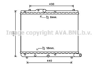 AVA QUALITY COOLING Радиатор, охлаждение двигателя SZ2122